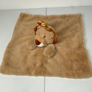 Kelly Toy Baby Lion Security Blanket Lovey Rattle Plush Satin Mane 14 in NO TAG